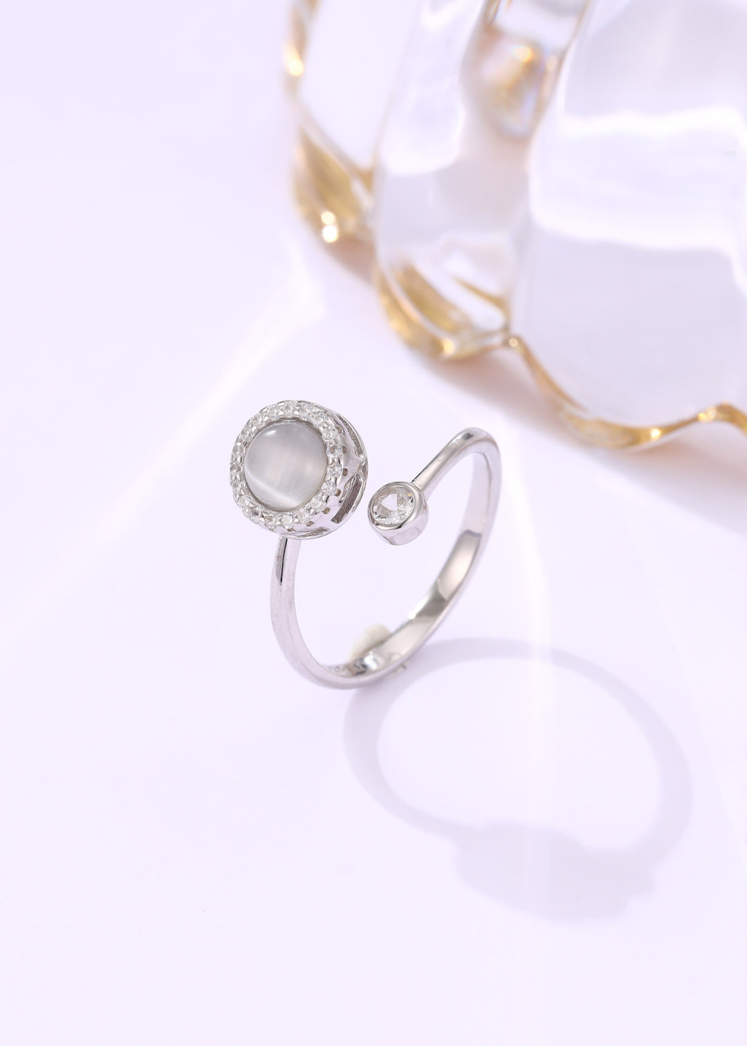 Moonstone Silver Ring