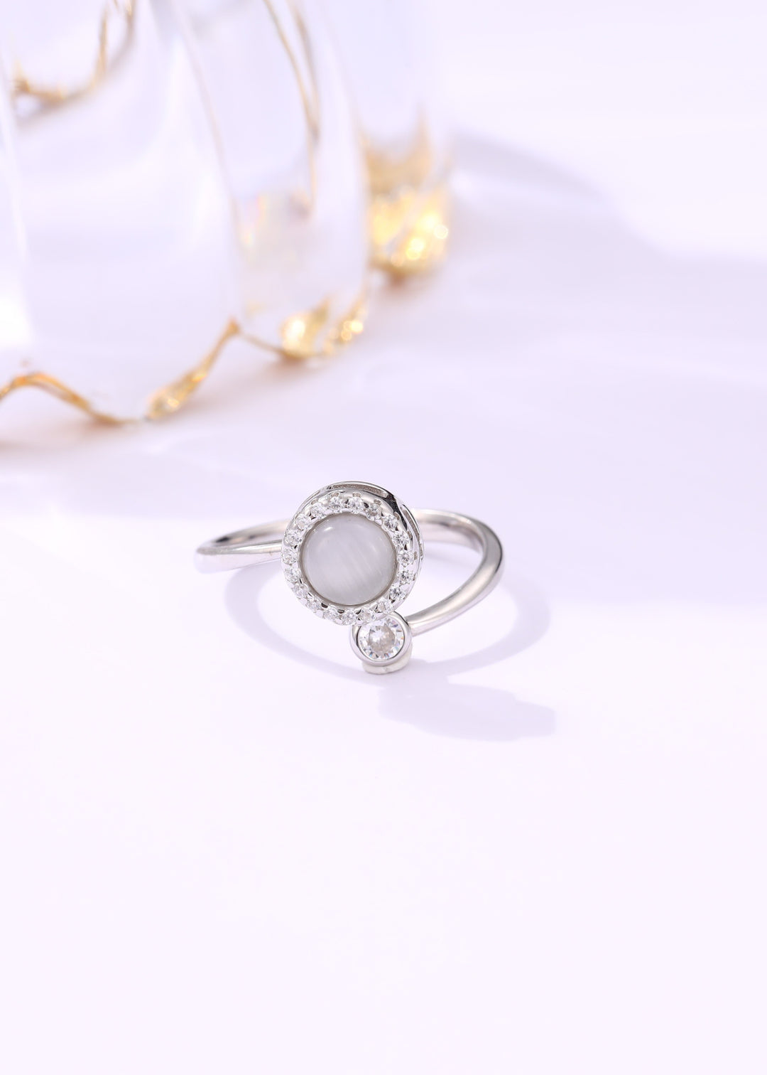 Moonstone Silver Ring
