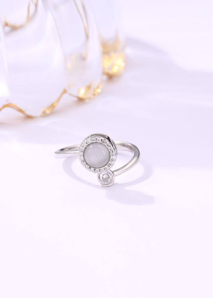 Moonstone Silver Ring