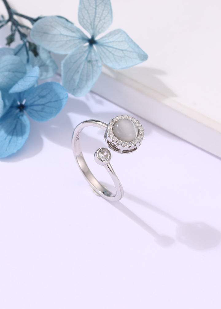 Moonstone Silver Ring